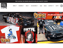 Tablet Screenshot of fatalclothing.com